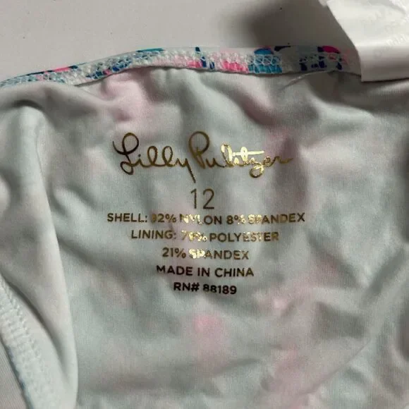 Lilly Pulitzer One-Piece Swimsuit Girls size 12 NWOT